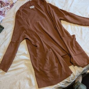 Pact Warm Brown Cardigan